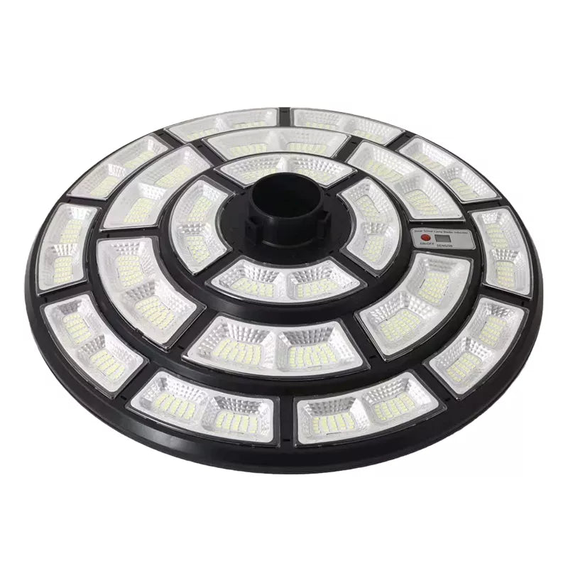 Lighteme 2500W Solar Outdoor Light UFO Garden Pole And Wall Street Lights For Home, Yard, Farmhouses with Remote