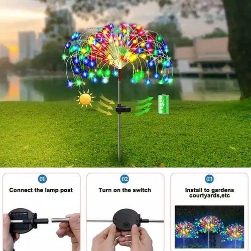 Wasserdichte Solar-Feuerwerkslampe für den Garten von Lighteme | 1 KAUFEN, 1 GRATIS ERHALTEN (2 STÜCK)