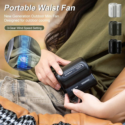 Lighteme Wiederaufladbarer Mini-Hüftventilator mit Clip