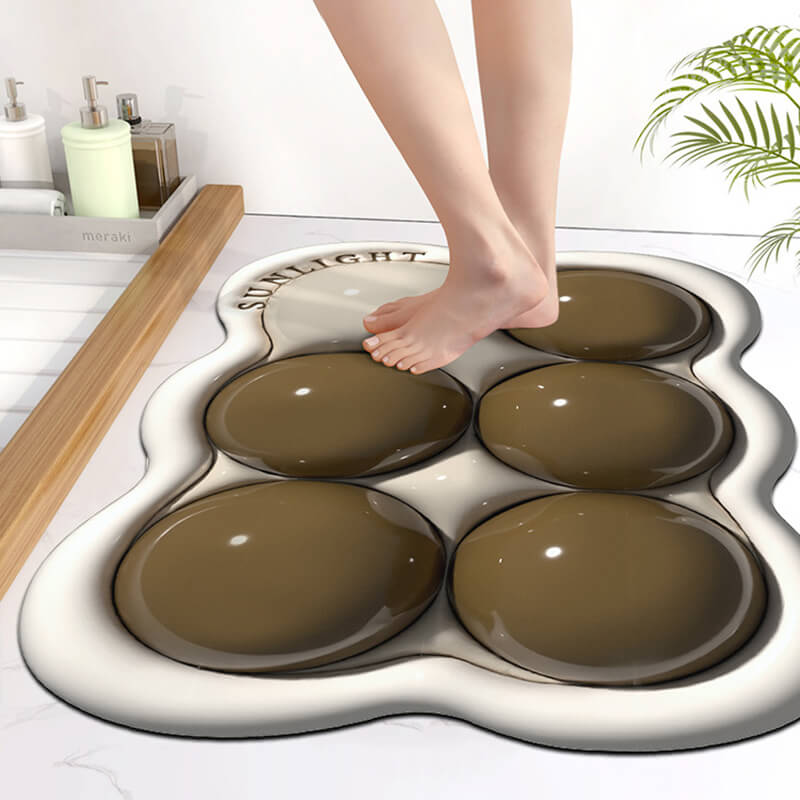 Tapis de bain absorbant Lighteme 3D Diatom Mud