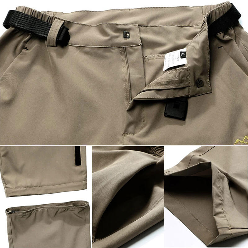 Lighteme Outdoor Quick Dry Pants & Shorts - Stretch hiking pants with two detachable sections