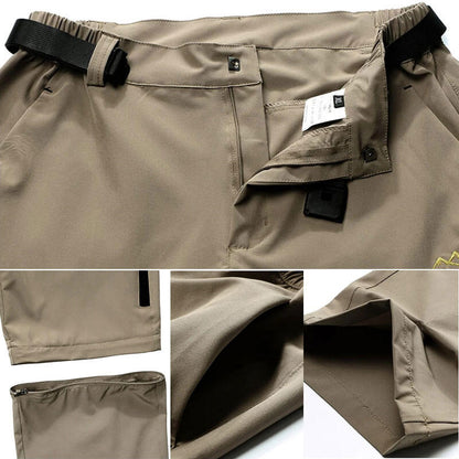 Lighteme Outdoor Quick Dry Pants & Shorts - Stretch hiking pants with two detachable sections