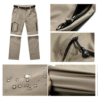Lighteme Outdoor Quick Dry Pants & Shorts - Stretch hiking pants with two detachable sections