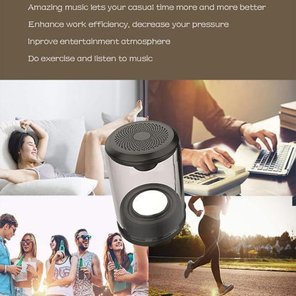 Enceinte Bluetooth magnétique Lighteme transparente (2 couleurs)