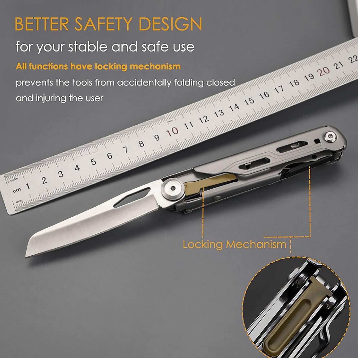Lighteme Multifunktionswerkzeug Messer – Das beste Multifunktionswerkzeug für jede Situation!