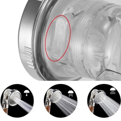 Pommeau de douche haute pression Lighteme 3 modes (7 couleurs)