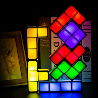 Lampe d'ambiance rétro Tetris de Lighteme 