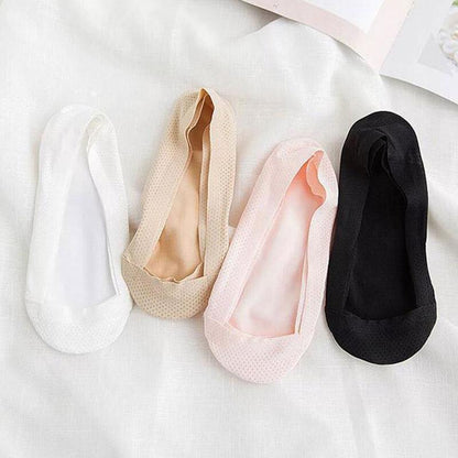 Chaussettes confortables et respirantes en soie glacée Lighteme (lot de 4) (5 couleurs)