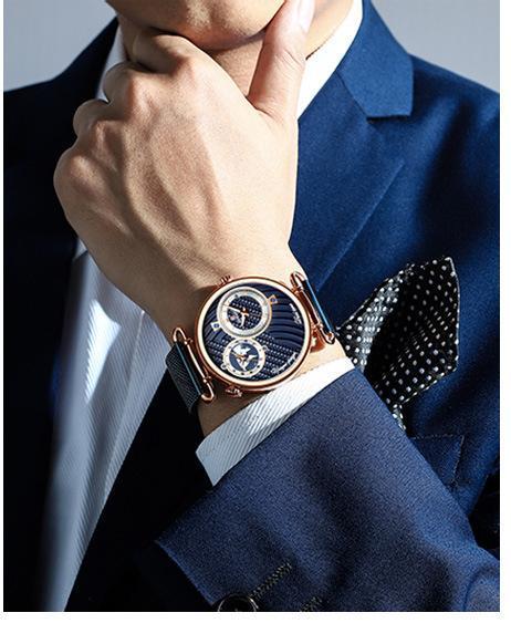 Lighteme Luxury Waterproof Multi Time Zone Watch For Men (5 colors)