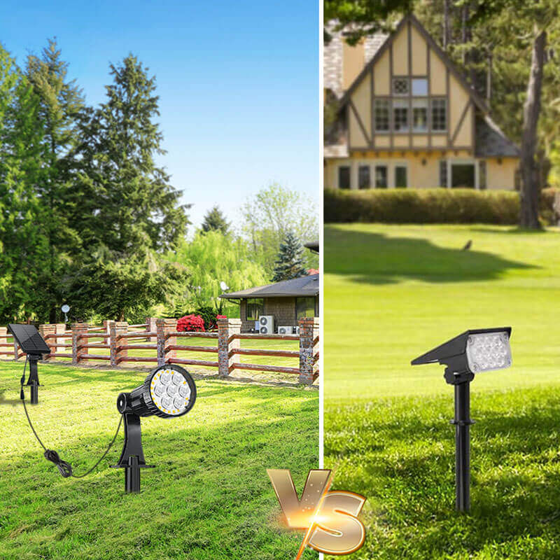 Lighteme 100 Lumen Solar LED Spot/Flood Light with Pole
