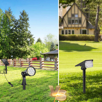 Lighteme 100 Lumen Solar LED Spot/Flood Light with Pole