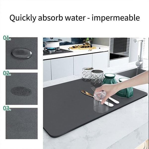 Lighteme New Kitchen Abtropfmatte mit super saugfähiger Wirkung