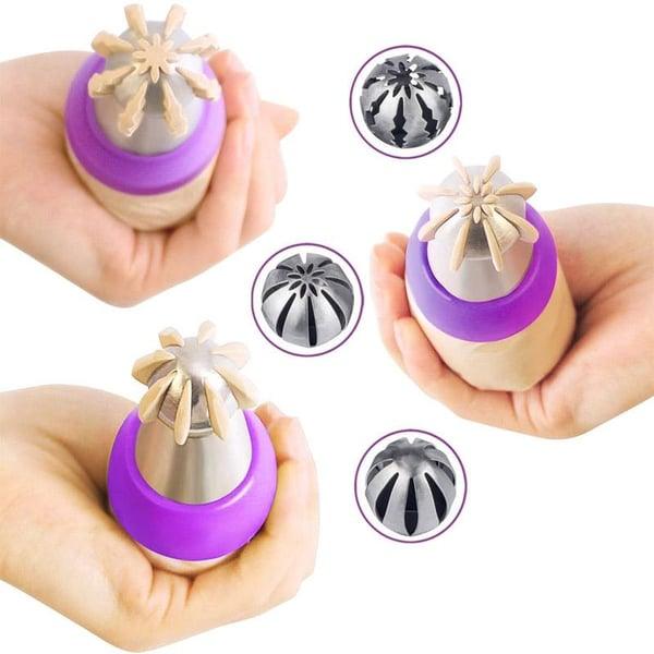 Lighteme Kuchendekor-Spritztüllen-Set, 9 Stück
