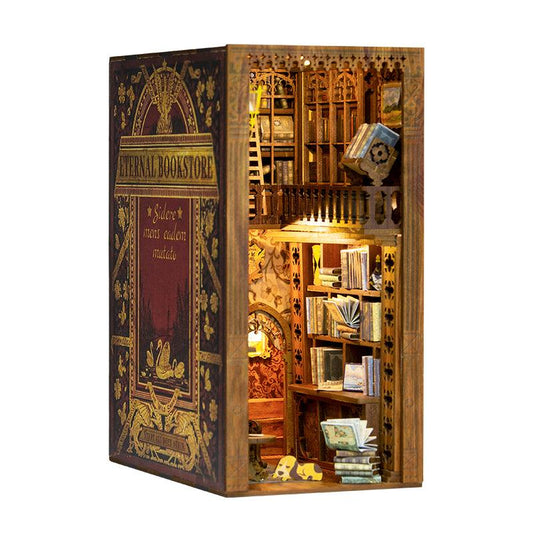 Décoration miniature de coin de lecture faite à la main par Lighteme