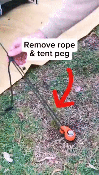 Piquets de tente perçables robustes Lighteme Camping Supplies