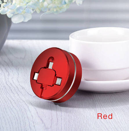 Câble USB rétractable 3 en 1 Lighteme (4 couleurs)