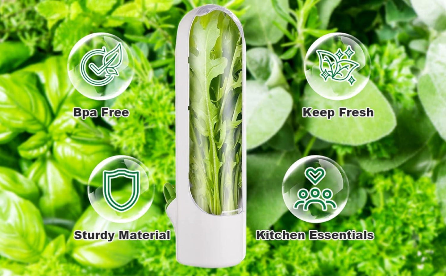 Contenants de conservation pour légumes et herbes aromatiques Lighteme pour préserver la fraîcheur | ACHETEZ-EN 1, OBTENEZ-EN 1 GRATUITEMENT (2 PIÈCES)