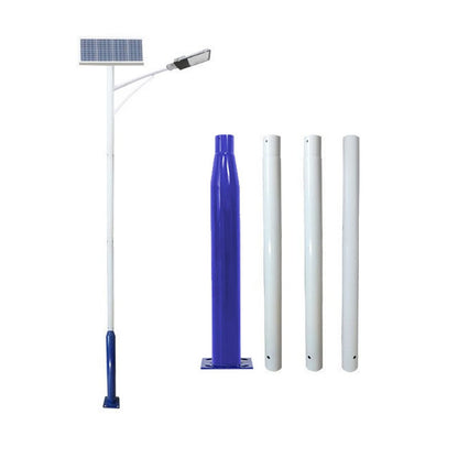 Lighteme 20Ft Commercial Grade Street/Parking/Flag Light Pole, Q235 Galvanized + Cage  1-Pack