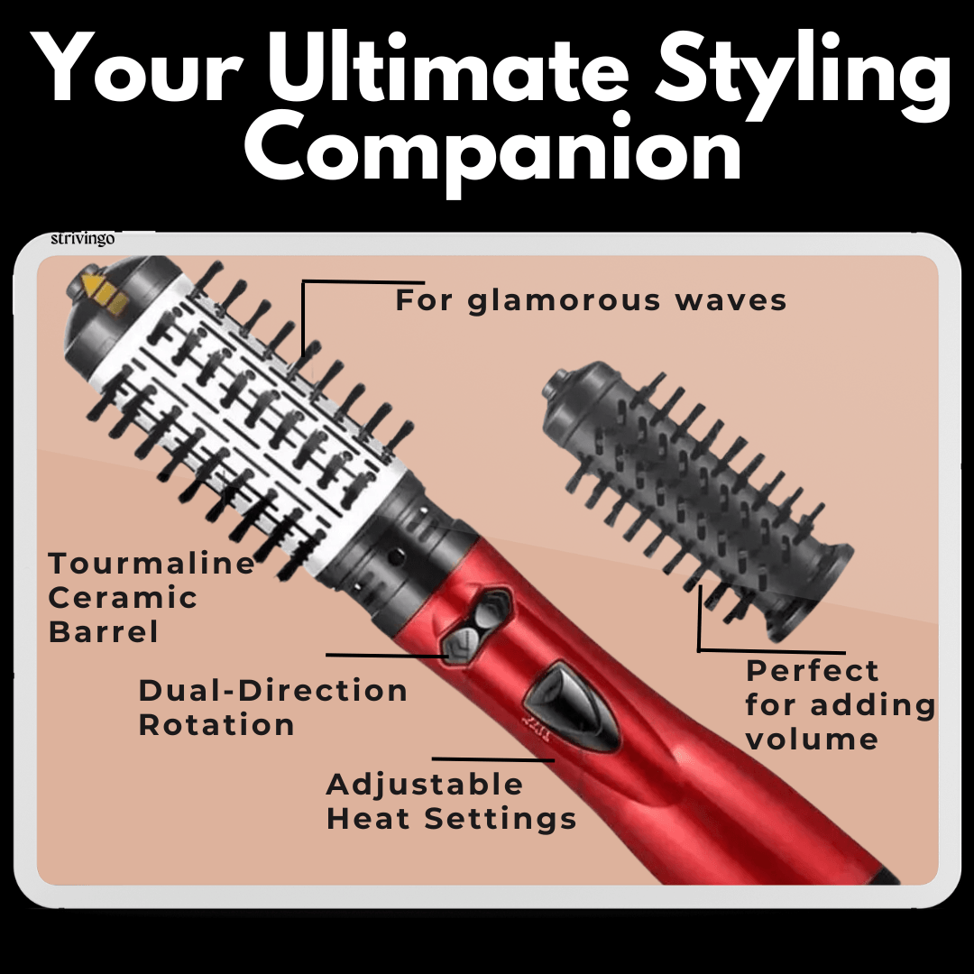 Lighteme 2-in-1 rotierender Haartrockner und Styler