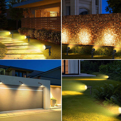 Lighteme 100 Lumen Solar LED Spot/Flood Light with Pole