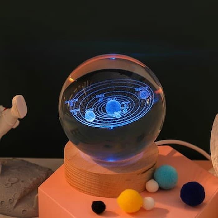 Leuchtender 3D-Kristallglobus von Lighteme – ein Nachtlicht wie kein anderes!