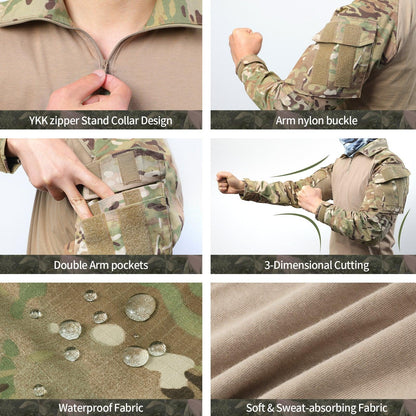 Lighteme Men's G3 Assault Frog Suit and BDU Multicam Camo Men's Tactical Uniform