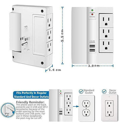 Lighteme Multi-function Tray Wall Plug（US）