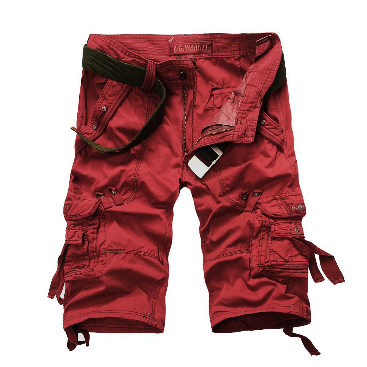 Ihrtrade - Washed Soft Cotton Cloth Men Cargo Tactical Shorts Plus Size (5 Colors),USB C Charger