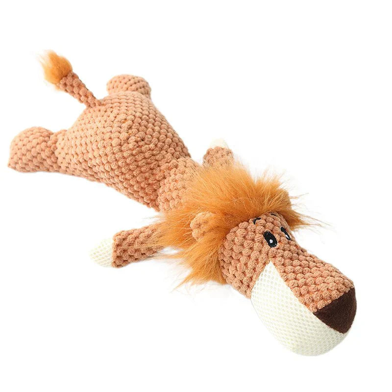 Lighteme Kauspielzeug für Welpen aus Plüsch mit Cartoon-Motiv und Quietscher für kleine Hunde