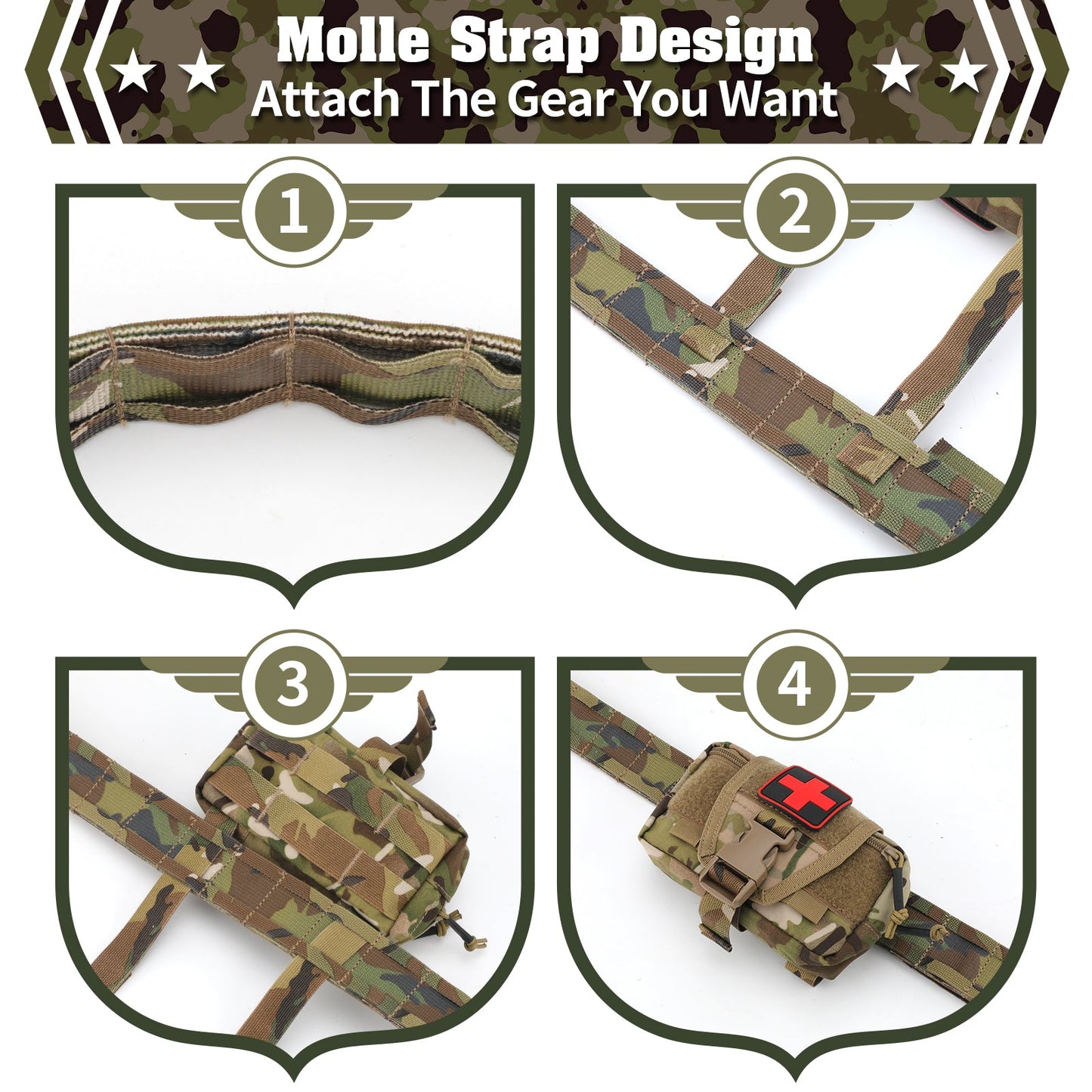 Ceinture tactique Molle Lighteme All Mission