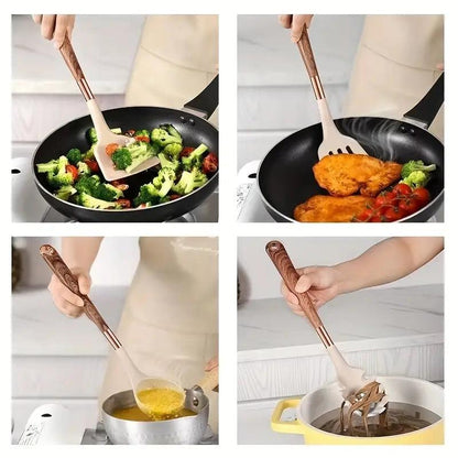 Ensemble d'ustensiles de cuisine en silicone Lighteme (10 pièces)