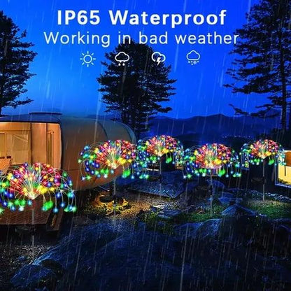Wasserdichte Solar-Feuerwerkslampe für den Garten von Lighteme | 1 KAUFEN, 1 GRATIS ERHALTEN (2 STÜCK)
