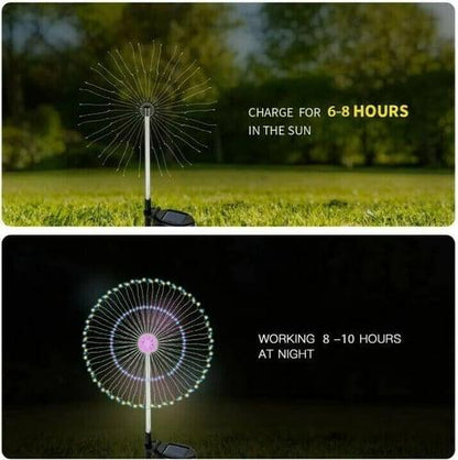 Wasserdichte Solar-Feuerwerkslampe für den Garten von Lighteme | 1 KAUFEN, 1 GRATIS ERHALTEN (2 STÜCK)