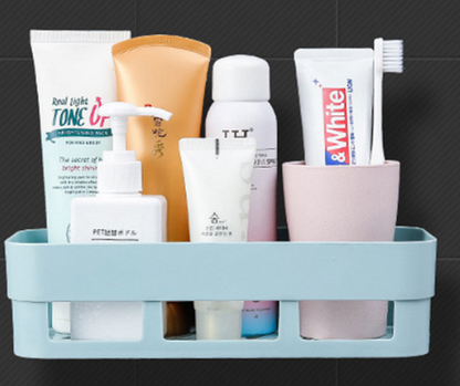 Lighteme Adhesive Bathroom Shelf Storage Organizer (4 colors & 2 types)