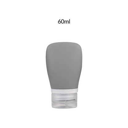 Lighteme Travel Silicone Bottle Set – 2-Pack for Shampoo, Shower Gel & Cosmetics