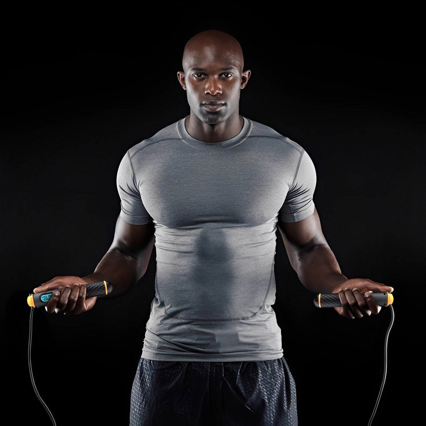 Lighteme Jump Shape Rope - Adjustable Digital Counting Jump Rope and Vibration Reminder for Fitness, Exercise, Workout, Gym