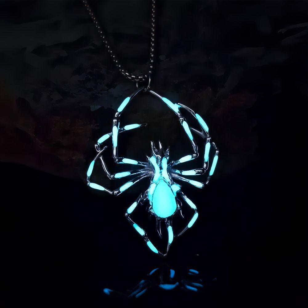 Lighteme Halloween leuchtende Spinnenhalskette