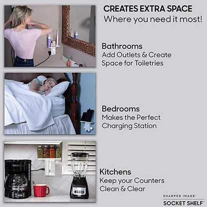 Lighteme Multi-function Tray Wall Plug（US）