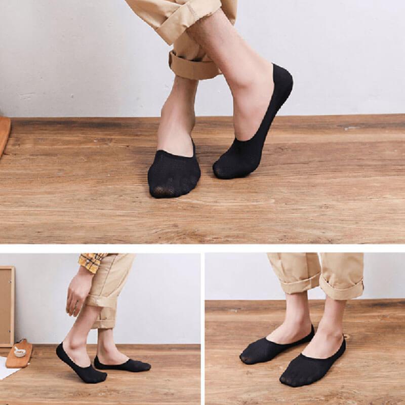Chaussettes confortables et respirantes en soie glacée Lighteme (lot de 4) (5 couleurs)