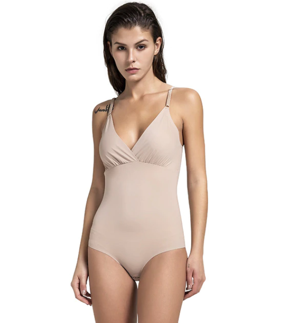 Lighteme Seidiger Schlankheits-Bodysuit-Shaper – Mit leicht zugänglichem Badezimmer