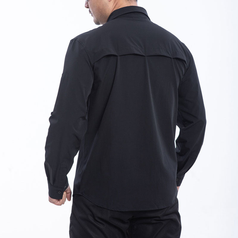 Lighteme Tactical Men's Long Sleeve Shirt, Stretch Fabric, Warm Jacket For Winter