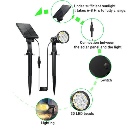 Lighteme LED 100-Lumen Solar Spotlight