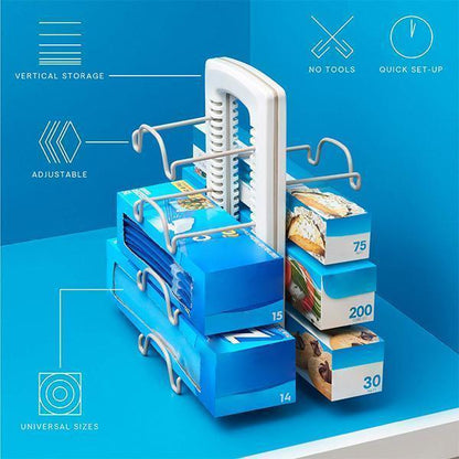 Lighteme Adjustable Kitchen Wrap Organizer