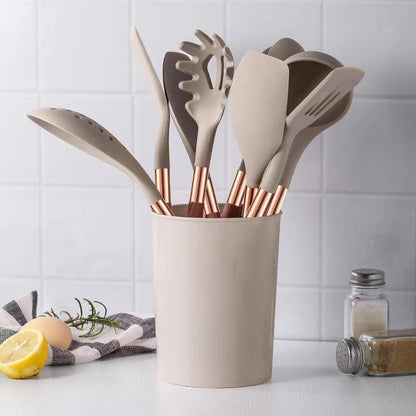Ensemble d'ustensiles de cuisine en silicone Lighteme (10 pièces)