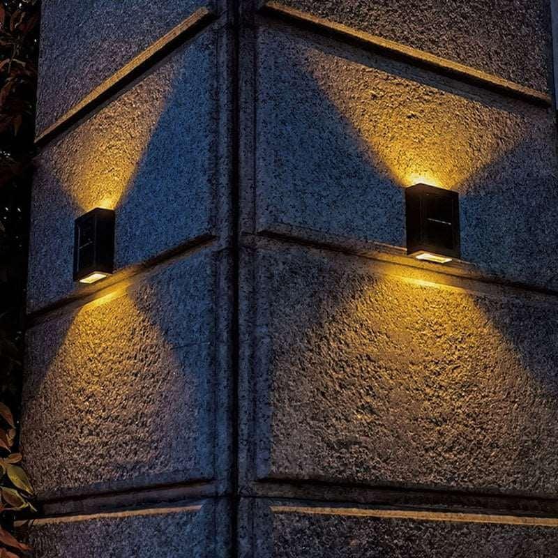 Wasserdichte solarbetriebene Außenwandleuchte von Lighteme | 1 KAUFEN, 1 GRATIS (2 STÜCK)