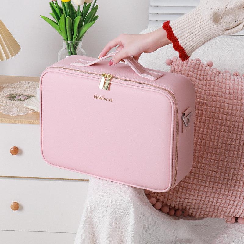 Lighteme Kosmetiktasche mit Spiegel und USB-Anschluss