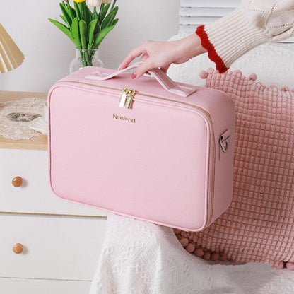 Lighteme Kosmetiktasche mit Spiegel und USB-Anschluss