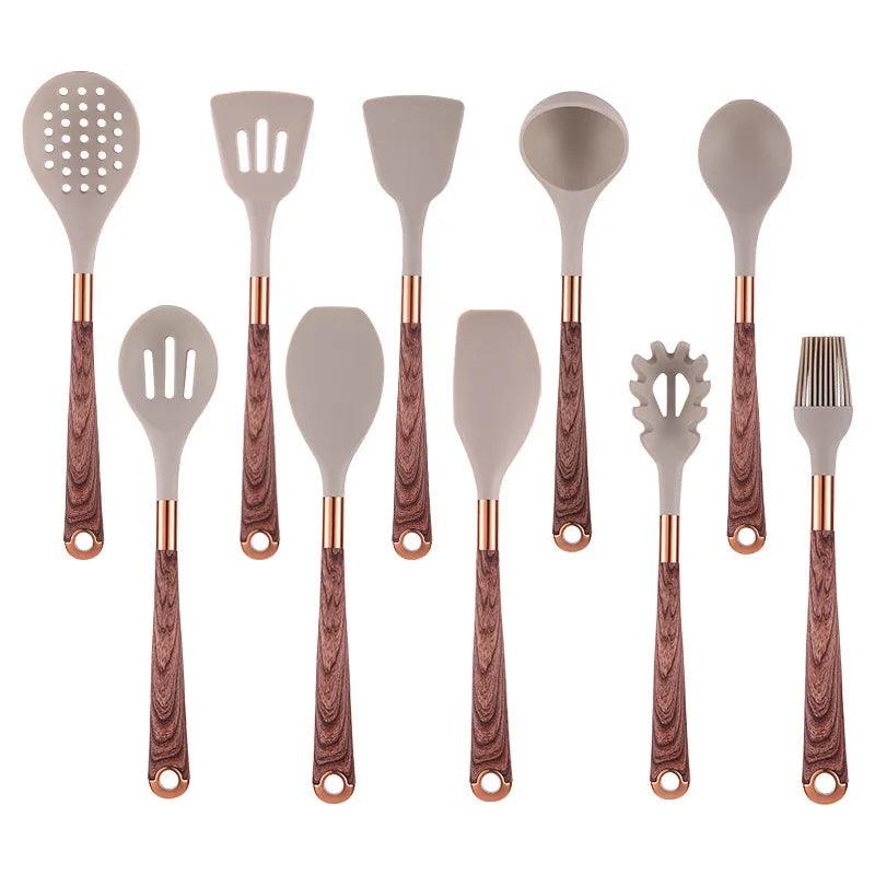 Ensemble d'ustensiles de cuisine en silicone Lighteme (10 pièces)