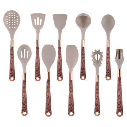 Ensemble d'ustensiles de cuisine en silicone Lighteme (10 pièces)