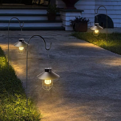 Lighteme Hanging Solar Lantern with Shepherd Hook 31 Inch